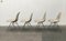 Sillas auxiliares Mid-Century de fibra de vidrio de Charles & Ray Eames con estampado a cuadros de Alexander Girard para Vitra, años 60. Juego de 4, Imagen 15