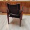 Vintage Wood and Suede Safari British Campaign Chair, 1970s 11