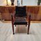 Vintage Wood and Suede Safari British Campaign Chair, 1970s 6