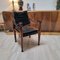 Vintage Wood and Suede Safari British Campaign Chair, 1970s 2