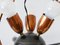 Lámpara de araña Sputnik excepcional de doce llamas, Austria, años 50, Imagen 17