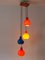 Four-Flamed Cascading Pendant Lamp by Peill & Putzler, Germany, 1970s 8