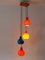 Four-Flamed Cascading Pendant Lamp by Peill & Putzler, Germany, 1970s, Image 8