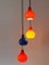 Lámpara colgante en cascada de cuatro llamas de Peill & Putzler, Alemania, años 70, Imagen 2