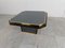 Table Basse Vintage en Laiton et Noir de Belgo Chrom / Dewulf Selection, 1970s 8