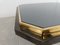 Vintage Black and Brass Coffee Table from Belgo Chrom / Dewulf Selection, 1970s 2