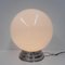 Large Art Deco Ceiling Lamp with White Glass Globe, 1930s 7