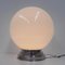 Large Art Deco Ceiling Lamp with White Glass Globe, 1930s 6