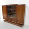 Large Art Deco Cabinet with Sliding Glass Doors, 1930s 22