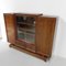 Large Art Deco Cabinet with Sliding Glass Doors, 1930s 70