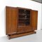 Large Art Deco Cabinet with Sliding Glass Doors, 1930s 75