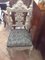 Vintage Carved and Lacquered Chairs, Set of 4 5