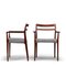 Fauteuils en Palissandre par Erling Torvits pour Soro Stolefabriks, 1960s, Set de 2 3