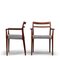 Rosewood Armchairs by Erling Torvits for Soro Stolefabriks, 1960s, Set of 2 3