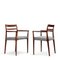 Rosewood Armchairs by Erling Torvits for Soro Stolefabriks, 1960s, Set of 2 1