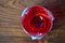 Posacenere vintage in vetro di Murano rosso, Immagine 2