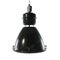 Lámpara industrial grande negra, años 60, Imagen 1