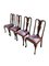 Antique Queen Anne Style Dining Chairs, Set of 4, Image 1