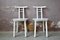 White Wooden Chairs, Italy, 1980s, Set of 2, Image 1