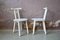 White Wooden Chairs, Italy, 1980s, Set of 2 2