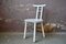 White Wooden Chairs, Italy, 1980s, Set of 2 7