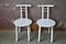 White Wooden Chairs, Italy, 1980s, Set of 2 4