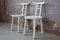 Chaises Blanches en Bois, Italie, 1980s, Set de 2 5