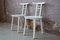 White Wooden Chairs, Italy, 1980s, Set of 2 5