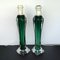 Mid-Century Modern Green Glass Table Lamps by Paul Kedelv for Flygsfors, Sweden, 1950s, Set of 2 6