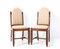 Art Deco Amsterdamse School Dining Chairs in Walnut by Fa. Drilling, 1924, Set of 4 5