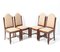 Art Deco Amsterdamse School Dining Chairs in Walnut by Fa. Drilling, 1924, Set of 4 2
