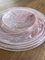 Pink Plates in Puffed Glass, 1960s, Set of 12 16