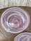 Pink Plates in Puffed Glass, 1960s, Set of 12 20