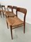 Chaises Modèle 75 en Paille par Niels Otto Møller, 1950s, Set de 4 32