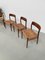 Chaises Modèle 75 en Paille par Niels Otto Møller, 1950s, Set de 4 19