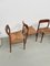 Chaises Modèle 75 en Paille par Niels Otto Møller, 1950s, Set de 4 11