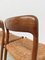 Model 75 Straw Chairs by Niels Otto Møller, 1950s, Set of 4, Image 17