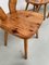 Savoyard Pine Chairs, 1950s, Set of 4 4