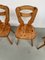 Savoyard Pine Chairs, 1950s, Set of 4 9
