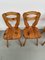 Savoyard Pine Chairs, 1950s, Set of 4 15