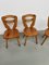 Savoyard Pine Chairs, 1950s, Set of 4 8