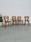 Savoyard Pine Chairs, 1950s, Set of 4 38