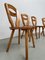 Savoyer Kiefernholz Stühle, 1950er, 4er Set 19