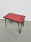 Red Ceramic Coffee Table, 1950s 9