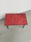 Red Ceramic Coffee Table, 1950s 16