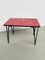 Red Ceramic Coffee Table, 1950s 1