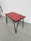 Red Ceramic Coffee Table, 1950s 5