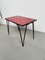 Red Ceramic Coffee Table, 1950s 7