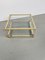 Acrylic Coffee Table in Brass and Glass, 1970s 19