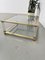 Acrylic Coffee Table in Brass and Glass, 1970s 16